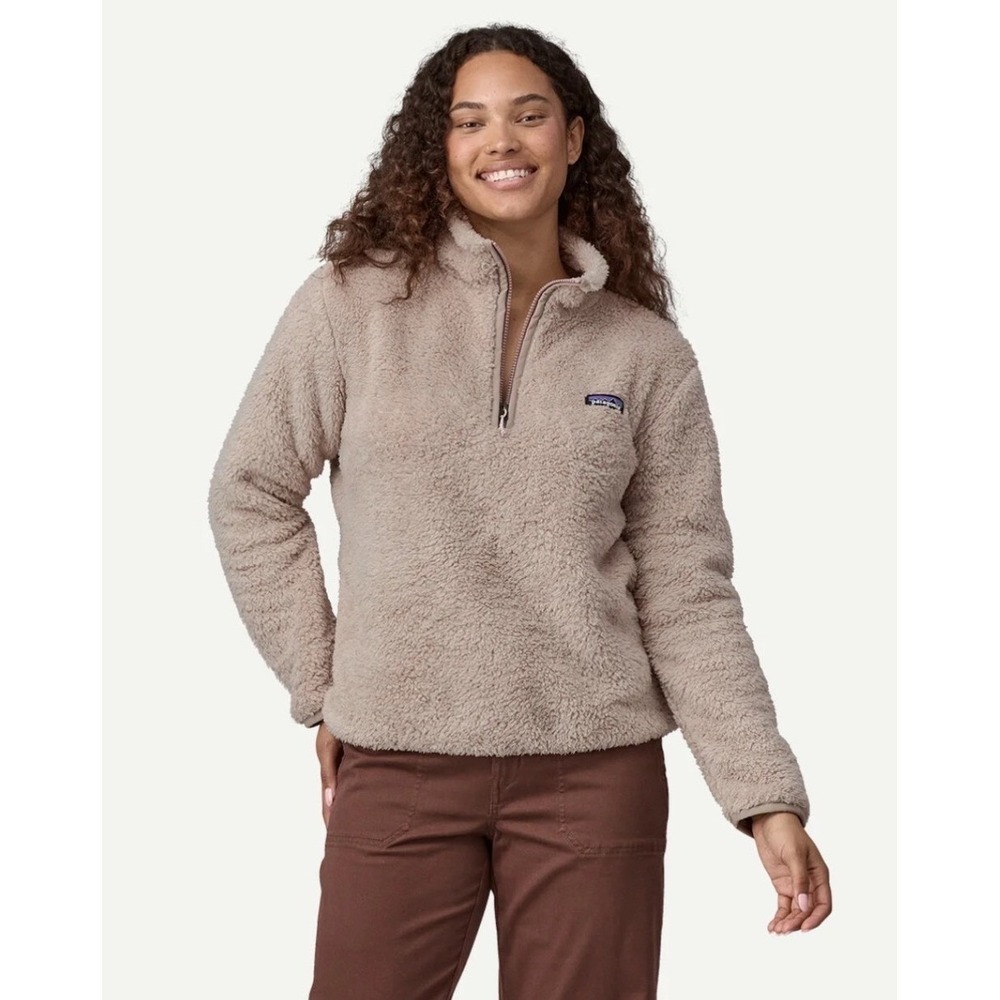 PATAGONIA WOMEN'S LOS GATOS FLEECE 1/4-ZIP Color Taupe Size M